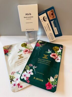 Abib Quick Sunstick SPF 50+ Broad Spectrum & Dr. Melaxin Eyebag Cream & 2 Masks